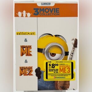 NWT. Illumination Entertainment Minions 3-Movie Collection on DVD.
